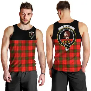 Camiseta sin mangas de gimnasio con estampado OEM para hombre, camiseta sin mangas <span class=keywords><strong>Abercrombie</strong></span> Clan Tartan Crest, camisetas sin mangas de entrenamiento de secado rápido al por mayor para hombre - Product Image 2