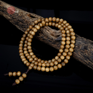 Elegante Pulsera de Agarwood, Rosario de 108 Cuentas de 7mm, Tipo 2, Madera de Oud Natural, Regalo Espiritual para Meditación, Joyería - Product Image 1