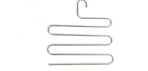Magic Stainless Steel Trousers <b>Hanger</b> Multifunction Pants Closet <b>Belt</b> Holder Rack S-type 5 Layers Saving Space - Product Image 3