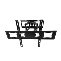 Support mural pivotant en acier pour téléviseur, VESA max 600x400mm, pour téléviseurs LCD de 37 à 80 pouces, capacité de charge 45 kg, inclinaison -2 à +10, pivotant