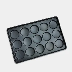 Non-Stick 4 Inches Hamburger Bread Pan Aluminium Baking Tray Burger Buns Molds