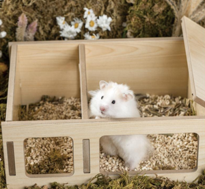USMILEPET Meilleure Vente Maison de Hamster en Bois Château de Cochon d'Inde Cachette de Hamster pour Chinchilla Furets Hamster Hérisson Lapin - Product Image 2