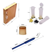Komplettes Bee Queen Aufzucht becher Kit System Imkerei Catcher Box Catcher Käfig Bienen Werkzeuge Imkerei Box Set Produktive Zellen