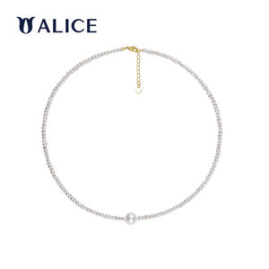 สร้อยคอไข่มุกเงินแท้ 925 รุ่น ALICE สำหรับทั้งชายและหญิง - Product Image 1