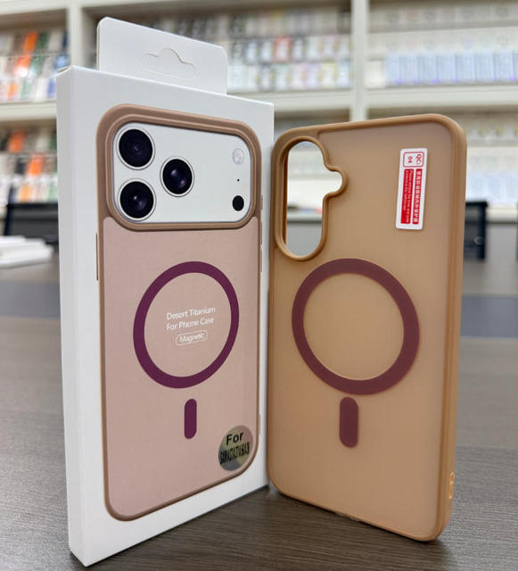 2026 New Skin Texture Color-matching Acrylic Magnetic Wireless Charging Smart Phone Case for Samsung A57 A27 A37 A17 S26 Ultra