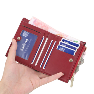 Baellerry 2021 Nuove Donne Breve Raccoglitore Per Coin Contanti della Carta di Fattura di Modo Della Signora Piccola Borsa Breve Solido Femminile Carteras Frizione - Product Image 5