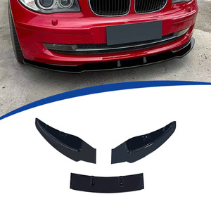 Splitter avant BMW 3 sections noir brillant ABS pour E81 2009-2011 - Product Image 1