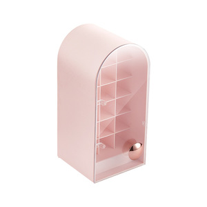 Cosmetic Storage Box With Drawers Transparent Dustproof Large Capacity Modern Minimalist Design For Lipstick Makeup Organization - Product Image 5