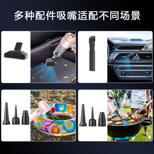 Aspiradora de mano de 0.3L para uso en seco y húmedo con luces LED, motor sin escobillas, para uso en el hogar, el coche y mascotas, funciona con batería. - Product Image 3