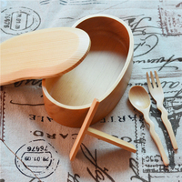 Boîte à Lunch en bois avec Logo personnalisé, ensemble de 10 pièces, zéro déchet, biodégradables, pour pique-nique voyage en plein air, Bento Portable