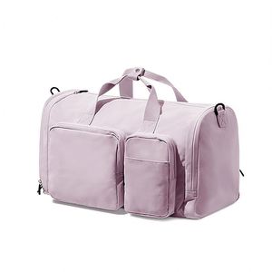 Travel Bag Overnight Carry on Luggage with Shoe Compartment Trolley Sleeve for Sports Travel Camping - Product Image 1