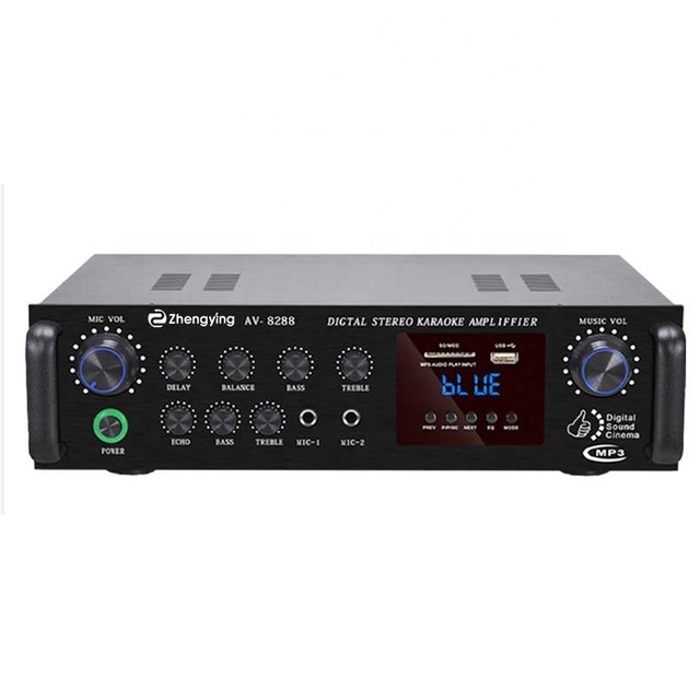 Professional 2-Channel Home Audio Amplifier Stereo Receiver with BT Impressive Power Stereo System