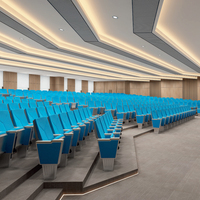 Sièges de cinéma de luxe Artisanat unique avec trous insonorisants pour cinémas Salles de conférence Salles de musique Sièges d'auditorium
