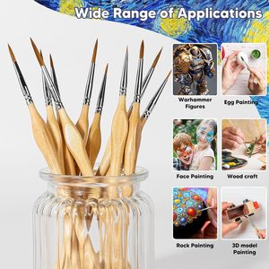 Bomeijia 11pcs nghệ thuật cung cấp bán buôn tùy chỉnh nghệ sĩ Sơn <span class=keywords><strong>Brush</strong></span> Set - Product Image 2