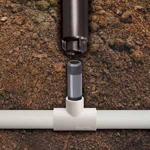 Tête de pulvérisation en PVC <span class=keywords><strong>Rain</strong></span> <span class=keywords><strong>Bird</strong></span> RISER3_075, filetage de tuyau mâle 3/4\" x filetage de tuyau mâle 3/4\", longueur 3\" - Product Image 2