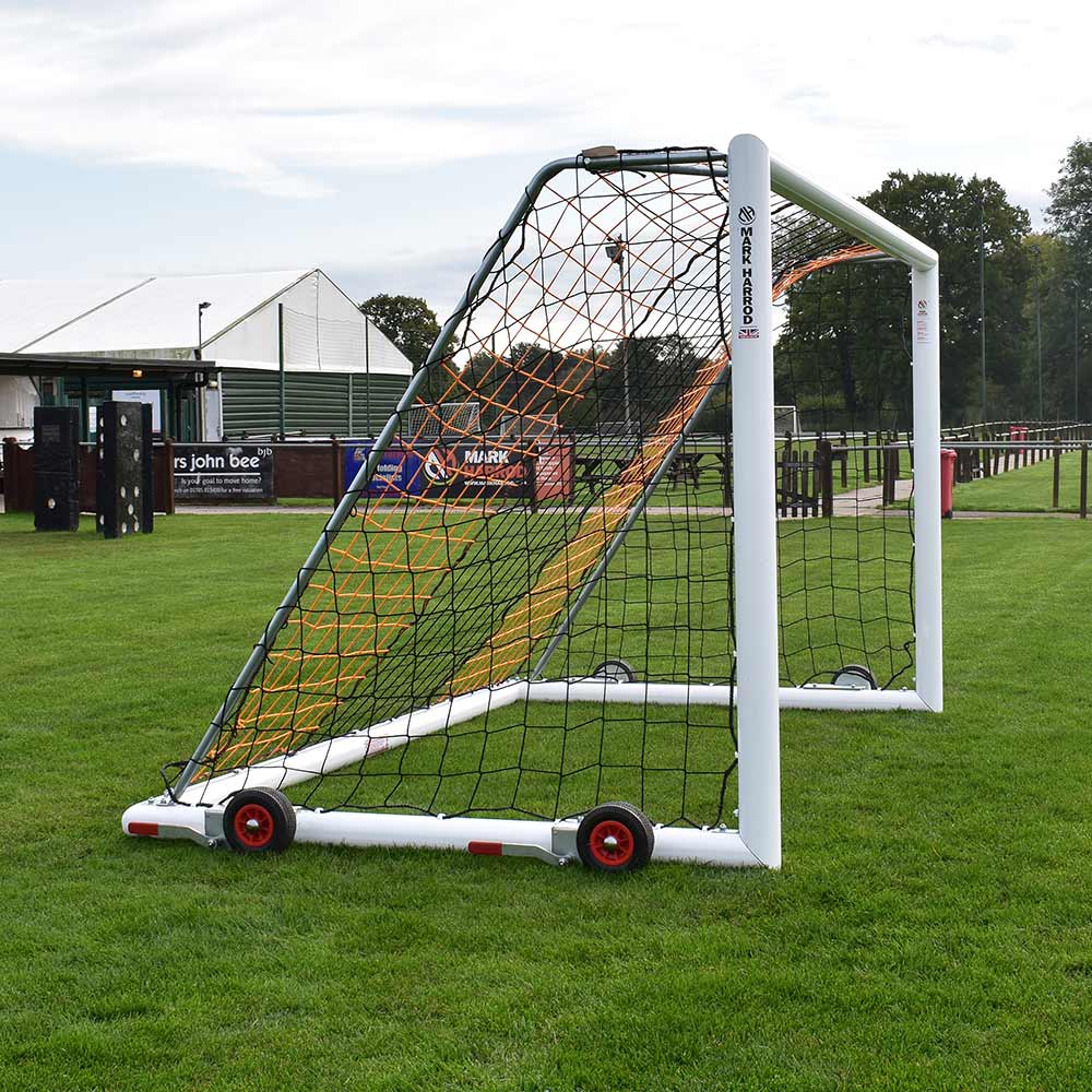 Portería de fútbol portátil para adultos, portería de aluminio con ruedas, precio