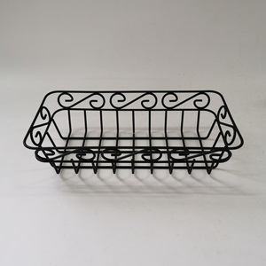 Utensili <span class=keywords><strong>da</strong></span> cucina per ristoranti dell'hotel cestino per la lievitazione del pane in metallo nero cestino portaoggetti in tessuto <span class=keywords><strong>da</strong></span> tavolo fatto a mano - Product Image 2