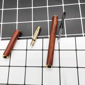 ปากกาไม้ธรรมชาติด้านบนเพชร<span class=keywords><strong>2022</strong></span>,ปากกาหมึกซึมไม้มะเกลือไม้แปลกใหม่แกะสลักด้วยมือมาใหม่ - Product Image 5