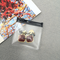 Logotipo personalizado pendiente collar anillo embalaje bolsa transparente joyería Ziplock Zip Lock cremallera plástico Pvc Wbusinessspvc reciclable