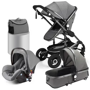 Coches Para Bebes. 3-in-1 kombinasyonu ile bebek Pram puset araba bebek koltuğu seyahat sistemi bebek arabası 3 In1 araba koltuğu ile