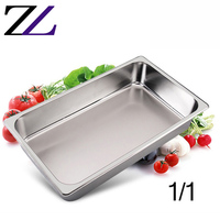 Küchenausstattung Chafing Dish Lebensmittelbehälter Edelstahl GN 1/1 Größe Hotel Dampftisch Buffet Gelato Gastronorm Lebensmittelbehälter