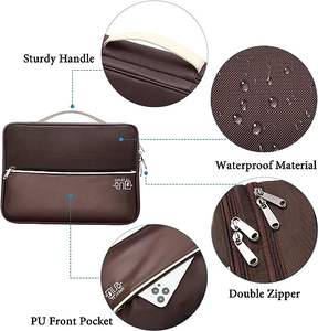 Échantillon gratuit Sac organisateur de câbles de voyage, Étui pour accessoires électroniques Sac de rangement pour câbles portable à double couche - Product Image 3