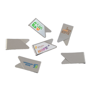 Yongbo Best Sellers Office Paper Clips Cheap Steel Paper Bookmark Old Fashion Offset Printing Logo Custom Promotion Metal