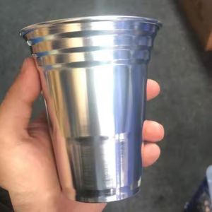 Custom Logo Promotional Party <b>Bar</b> <b>Drinking</b> Cup Metal Tumbler Water Beer Mug - Product Image 5