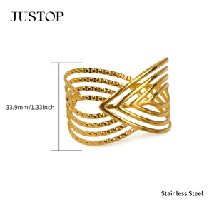 Pulseras OEM/OEM personalizadas, impermeables, de acero inoxidable, chapadas en oro, joyería de moda, hipoalergénicas. - Product Image 2