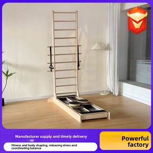 Custom Maple Two-way Ladder <b>Bed</b> Reformer MJD AA05 Core Dual Track <b>Sliding</b> Yoga Stretching Fitness Equipment - Product Image 3