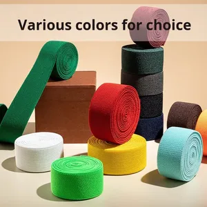 Banda elástica de sarga doble <span class=keywords><strong>Beige</strong></span>, pretina de goma gruesa plana de alta elasticidad, cuerda ancha, tela de encaje, accesorios de ropa para - Product Image 5