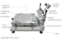 Imprimante manuelle de pâte à souder SMT / Machine de sérigraphie pour circuits imprimés pour la production de circuits électroniques