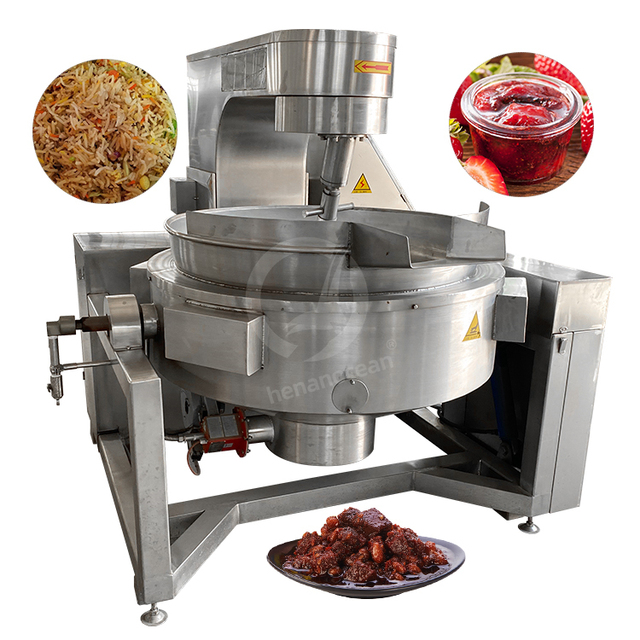 OCEAN Industrial Automatic Sauce Mix Pot Cook Planetary Mixer Auto Jacket Kettle Stirrer for Cook