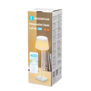 Lampe de bureau rechargeable 4W CCT, atténuation tactile, changement de couleur ; idéale pour la lecture, le bureau et l'ambiance. - Product Image 3