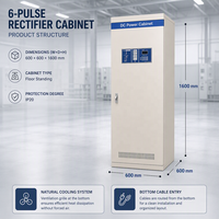 Chargeur de batterie numérique hybride 48V 50A 230V 60Hz monophasé avec fonction de flottaison et de surtension pour batteries au plomb-acide, idéal pour les postes de transformation et les télécommunications