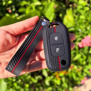 Porte-clés en silicone pour <span class=keywords><strong>Renault</strong></span> Kadjar Captur Megane Sandero Stepway Logan Clio 5 <span class=keywords><strong>2022</strong></span> Arkana 2020 2021 Kwid 2023 - Product Image 5
