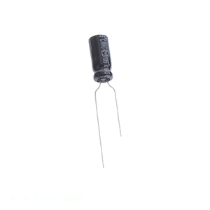 ตัวเก็บประจุ10 UF 20% 63V แบบมีรูผ่าน ECA-1JHG100B 10 uF - Product Image 1