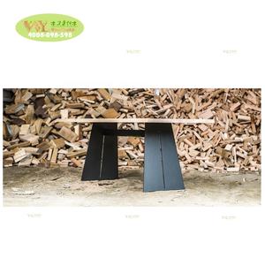 Design moderne mobilier de bureau <span class=keywords><strong>table</strong></span> <span class=keywords><strong>en</strong></span> bois massif avec la jambe <span class=keywords><strong>en</strong></span> acier - Product Image 3