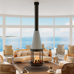 Cheminée suspendue <span class=keywords><strong>d</strong></span>'intérieur à bois ou à alcool, avec bûches réelles ou électriques, ou cheminée électrique 3D à vapeur <span class=keywords><strong>d</strong></span>'eau - Product Image 4