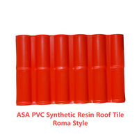 Teja de Techo de Resina Sintética con Recubrimiento ASA, Resistente al Calor, Corrugada, de UPVC, Estilo Roma, de Alta Calidad, para Exteriores, Villas y Templos
