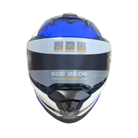 ZoomLon Usine En Gros ECE 22.06 Certifié ABS Or Miroir Anti-Buée Visière À Dégagement Rapide Intégral Casques De Moto Tous
