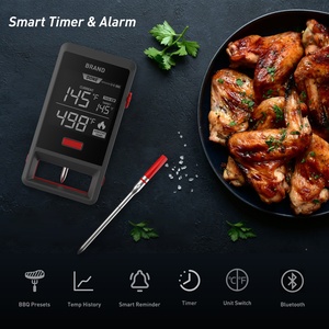 Termometer daging pintar nirkabel, Dual-Probe nirkabel untuk <span class=keywords><strong>Bluetooth</strong></span>, termometer daging pintar untuk memasak di dapur, <span class=keywords><strong>Monitor</strong></span> suhu instan untuk Grill BBQ OEM - Product Image 4