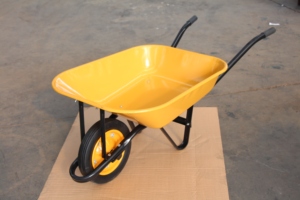 <span class=keywords><strong>Brouette</strong></span> de chantier YiChun avec roues pleines de 13 pouces, en métal robuste, capacité de charge de 160 kg, garantie 1 an, modèle WB6501 - Product Image 2