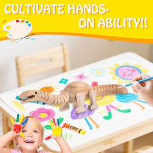 Houten Milieuvriendelijke Zelfklevende Educatieve Dierenlichaam Schommel Speelgoed Decoratie - Product Image 4