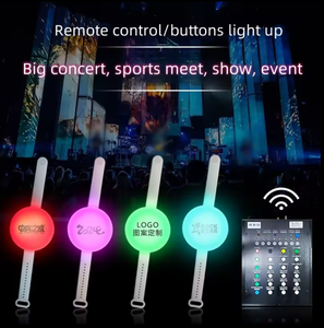Gran pulsera <span class=keywords><strong>de</strong></span> luz LED <span class=keywords><strong>concierto</strong></span> 15 colores control remoto anillo <span class=keywords><strong>de</strong></span> ayuda Las actividades <span class=keywords><strong>de</strong></span> fiesta <span class=keywords><strong>de</strong></span> Nochevieja iluminarán la pulsera - Product Image 2