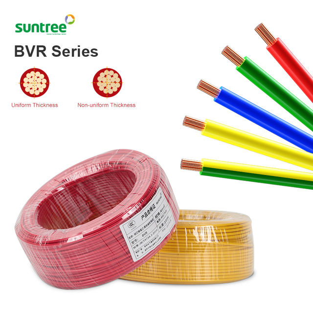 Flexible Ac Cables BVR Copper 4mm Cable 220V PVR Insulate Wire450V 750V AC Cabl