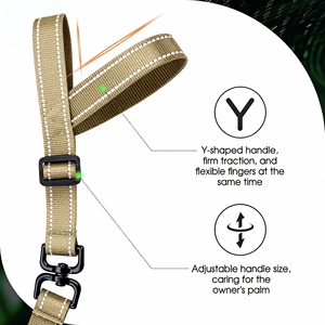 Ensemble multifonctionnel laisse de sécurité mains libres pour chien avec modèle de base, dégradé effet cône de neige, et corde de promenade réglable - Product Image 1