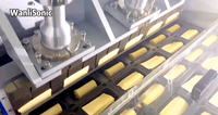 Wanli Machine commerciale de fabrication de pain ultrasonique à haut rendement pour le tranchage de gâteaux au fromage et de biscuits