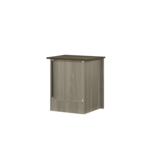 Nyla 16W Gray Oak <b>End</b> <b>Table</b> Side <b>Table</b> Nightstand With Cabinet Door - Product Image 5