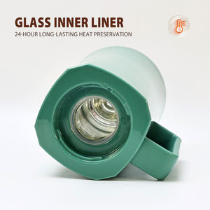 कस्टम 1.0l अरबिक कॉफी पॉट दलित क्लासिक फ्रेंडली डबल दीवार वैक्यूम इंसुलेटेड ग्लास थर्मस ढक्कन के साथ - Product Image 5